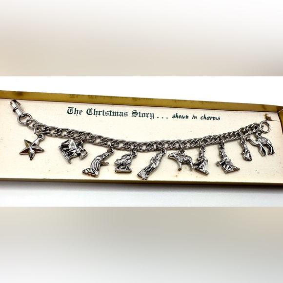 Vintage ‘The Christmas Story-shown in charms’ Bracelet Original Presention Box - Picture 7 of 10